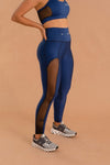 SEE NAVY MESH LEGGING