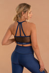 SEE NAVY MESH LEGGING