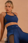 SEE NAVY MESH LEGGING